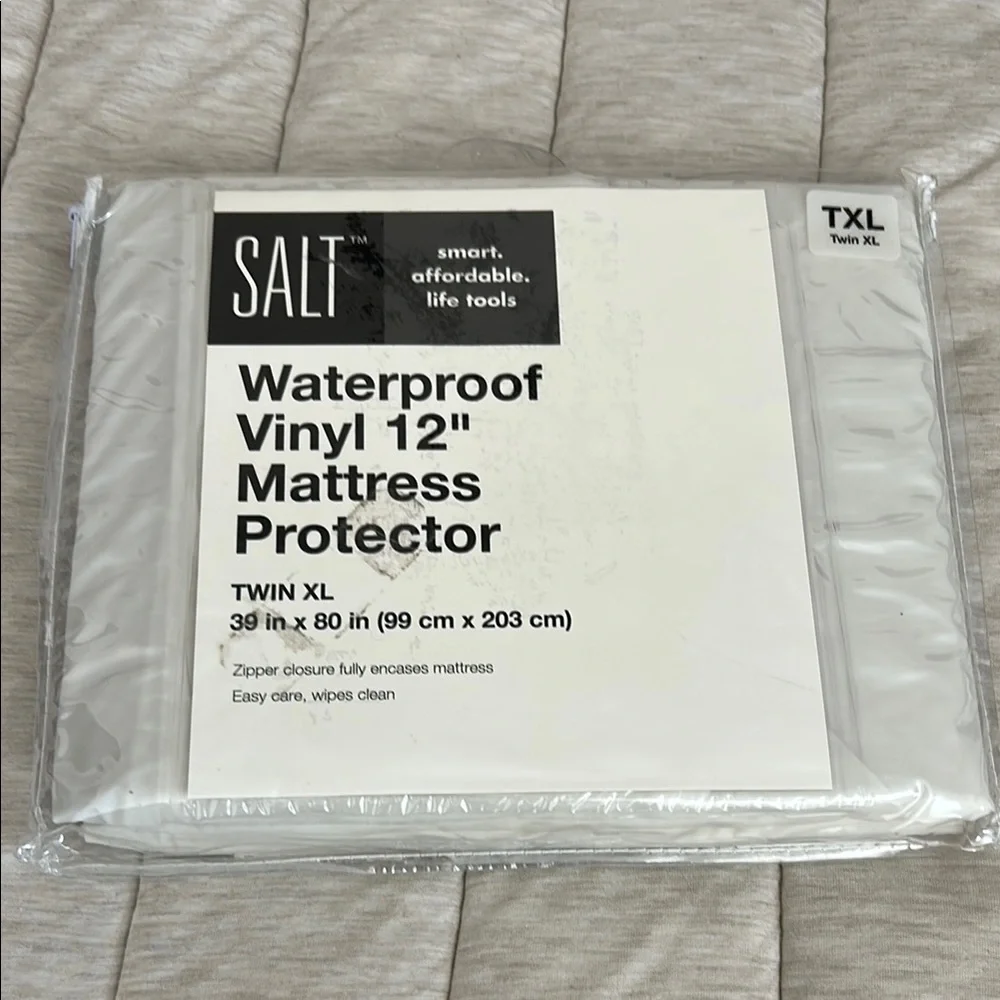 SALT Waterproof Vinyl Mattress Protector Twin XL